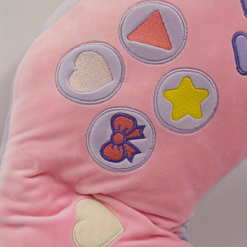 [59cm Hand Wash Anime Pillow] Soft Pink Plush Gaming Pillow - Hand Wash Only, Anime Theme, 59cm/23.23in x 21cm/8.27in x 11cm/4.33in