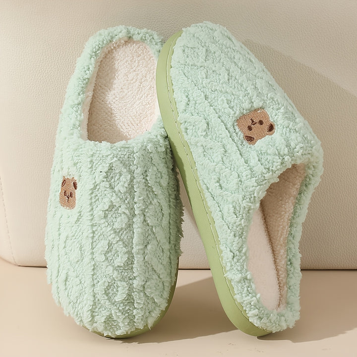 [Cozy Bear Slippers for Warmth] Winter Women'S Cozy Bear Slippers for Home Warmth