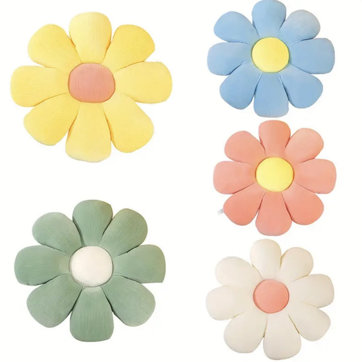 3Pcs Plush Flower Pattern Pillow Cushion, Soft, Cozy, and Hypoallergenic for Bedroom, Dorm Room, and Home Decor, Christmas Gift Halloween Thanksgiving Gift.
