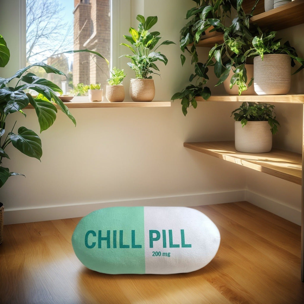 KUIJA Art Deco Chill Pillow, 200mg, Hand Washable, All-Season, Multipurpose, Fantasy Theme, Short Plush, Digital Print, Polyester 100%, Sewn Seam Closure, 400-450g/m² Fabric Weight, Ideal Gift for Teachers, Doctors, Nurses, Lawyers, Students, Best Sister