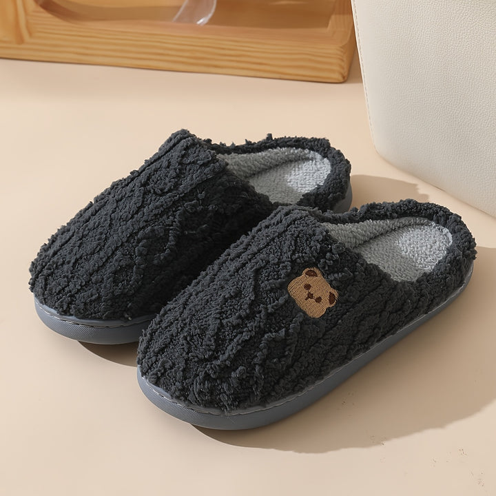 [Cozy Bear Slippers for Warmth] Winter Women'S Cozy Bear Slippers for Home Warmth