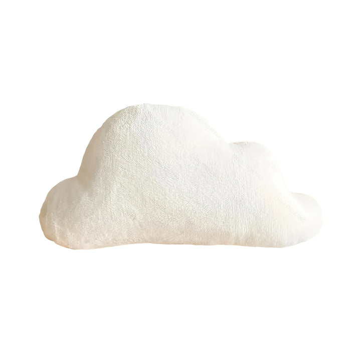 Soft Plush White Cloud-Shaped Throw Pillow - Cozy Geometric Design Seat Cushion for Bedroom, Office, or Car - Machine Washable Polyester Blend - Perfect Gift Idea for Home Decor, Decorative Pillows