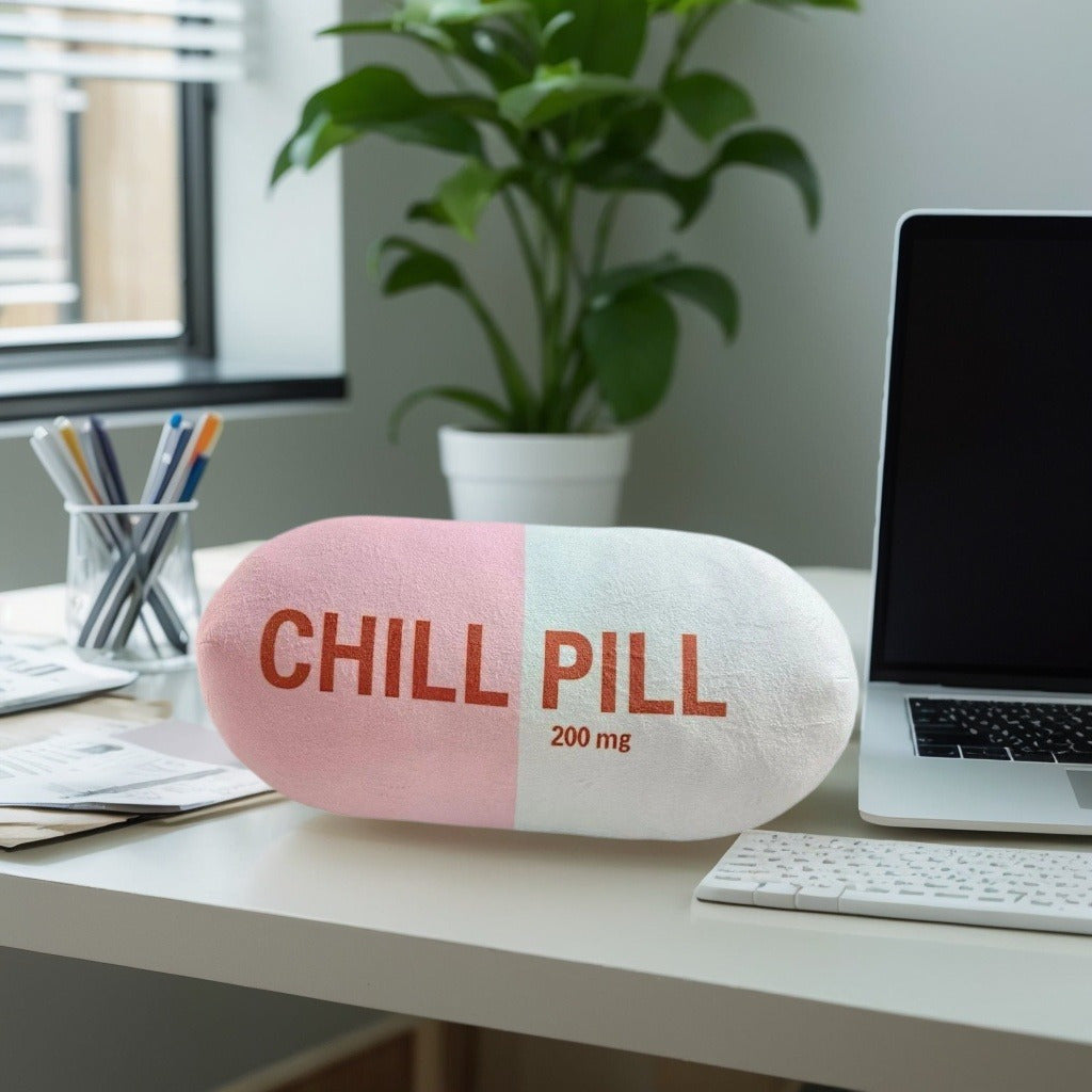 KUIJA Art Deco Chill Pillow, 200mg, Hand Washable, All-Season, Multipurpose, Fantasy Theme, Short Plush, Digital Print, Polyester 100%, Sewn Seam Closure, 400-450g/m² Fabric Weight, Ideal Gift for Teachers, Doctors, Nurses, Lawyers, Students, Best Sister
