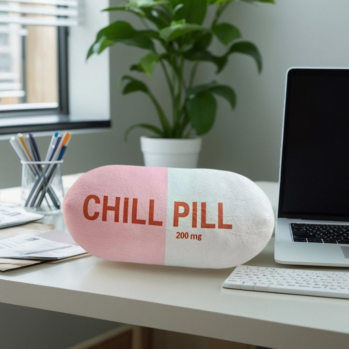 KUIJA Art Deco Chill Pillow, 200mg, Hand Washable, All-Season, Multipurpose, Fantasy Theme, Short Plush, Digital Print, Polyester 100%, Sewn Seam Closure, 400-450g/m² Fabric Weight, Ideal Gift for Teachers, Doctors, Nurses, Lawyers, Students, Best Sister