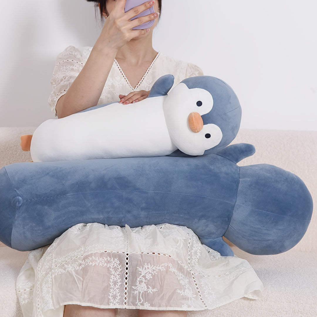36inch Cute Penguin Stuffed Animal Plush Toy, Huge Penguins Body Pillows Soft White Large Marine animals Dolls, Birthday Gift for Boys and Girls Children's Day