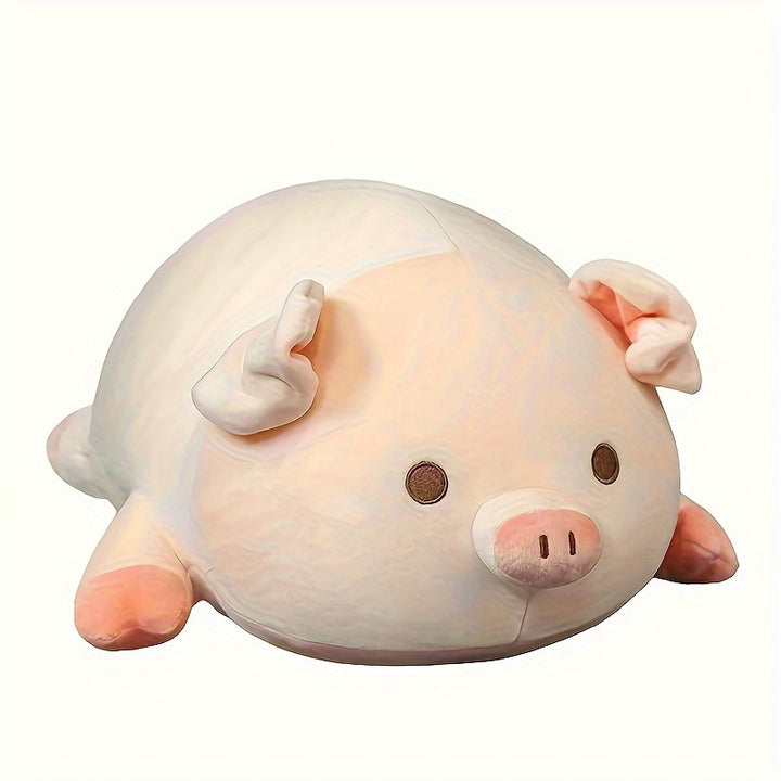 1pc Pink Pig Plush Toy - Soft Polyester Stuffed Animal, Cuddly Nursery & Playroom Decor, Educational and Comforting Gift for Birthdays & Holidays