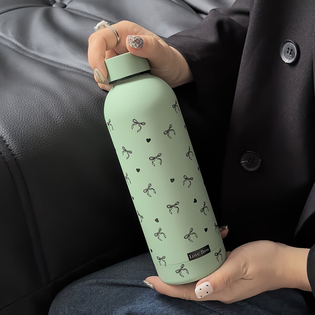 1pc Stainless Steel Insulated Water Bottle 500ml/16.91oz - Reusable, Hand Wash Only, Multipurpose Vacuum Flask for Travel, Gym, Outdoor Sports, Car Cup - No Electricity Needed, Ideal Gift for All Seasons, Outdoor Hydration|Stylish Vacuum Flask|Durable Dri