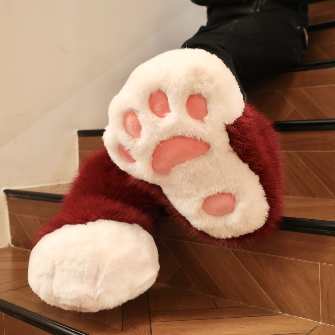 Fursuit-KIG Paw Pad Slippers - Ultra Soft Plush Anti-Skid Slip-Ons with Hoof Detail, Warm Indoor Shoes for Men & Women, Perfect for Summer Air Conditioning, Cosplay & Parties, Indoor Comfort Shoes | Playful Paw Design | Soft Texture