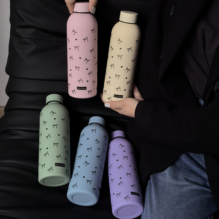 1pc Stainless Steel Insulated Water Bottle 500ml/16.91oz - Reusable, Hand Wash Only, Multipurpose Vacuum Flask for Travel, Gym, Outdoor Sports, Car Cup - No Electricity Needed, Ideal Gift for All Seasons, Outdoor Hydration|Stylish Vacuum Flask|Durable Dri
