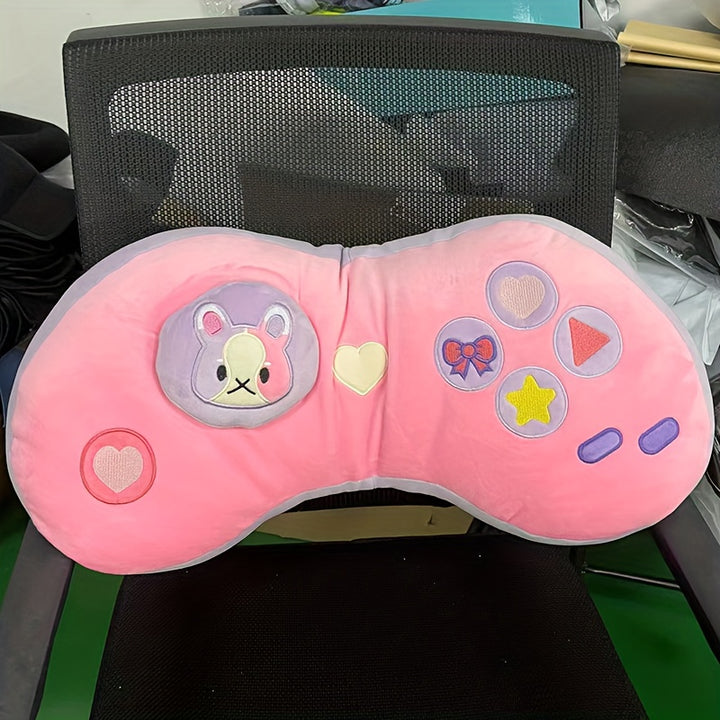 [59cm Hand Wash Anime Pillow] Soft Pink Plush Gaming Pillow - Hand Wash Only, Anime Theme, 59cm/23.23in x 21cm/8.27in x 11cm/4.33in