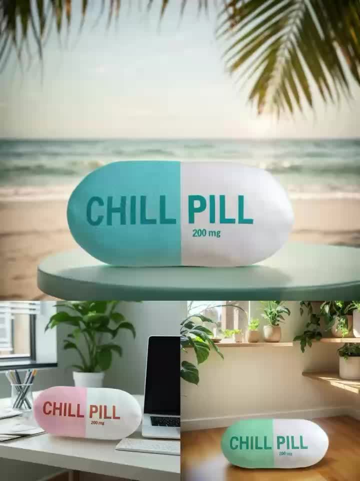 KUIJA Art Deco Chill Pillow, 200mg, Hand Washable, All-Season, Multipurpose, Fantasy Theme, Short Plush, Digital Print, Polyester 100%, Sewn Seam Closure, 400-450g/m² Fabric Weight, Ideal Gift for Teachers, Doctors, Nurses, Lawyers, Students, Best Sister