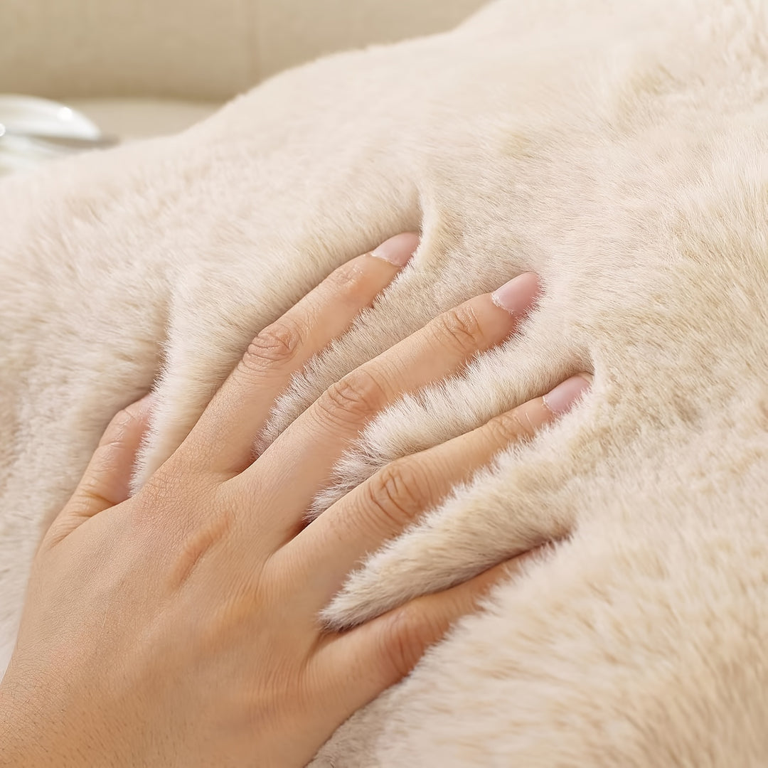 A Pair of Plush Pillow Covers, Each 17X17 Inches Thick, Designed to Be Soft Decorative Cushions for Sofas And Bedrooms.