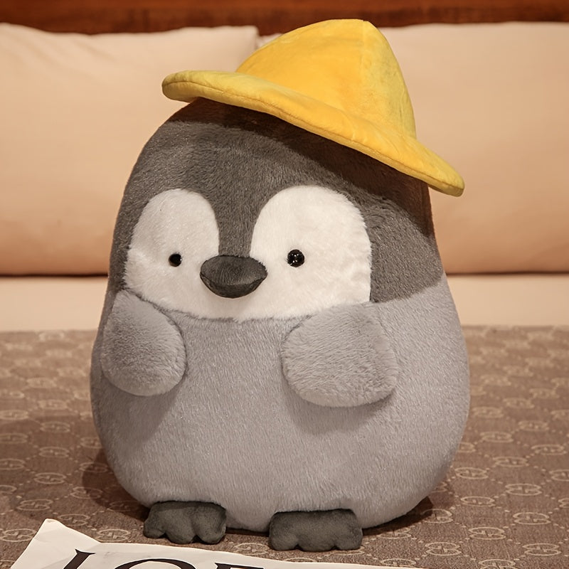MOLUTIAN 25cm/9.84in Penguin Plush Toy, Soft Polyester Fiber Stuffed Animal, Fashionable Cosplay Doll, Cuddly Throw Pillow, Back Cushion, Perfect for Children, Xmas, Birthday, Halloween Gifts