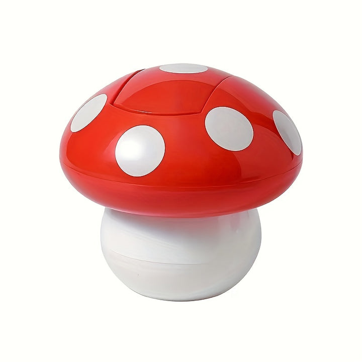 1pc Cute Mushroom Trash Can - Multifunctional, Desktop Decorative Paper Basket for Household Storage