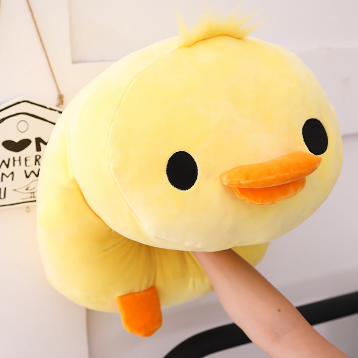 [Soft Yellow Duck Plush Toy] Cute And Creative Yellow Plush Duck Toy, Filled With Down Polyester, Soft And Comfortable, Suitable For Home As A Duck-shaped Cushion, A Creative Birthday Gift