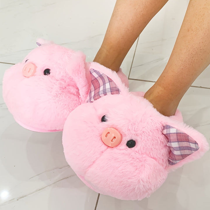 Cute Animal Plush Indoor Slippers, Comfortable Animal Bedroom Slippers, Soft Home Shoes, Easter Creative Gift For Outdoor Use