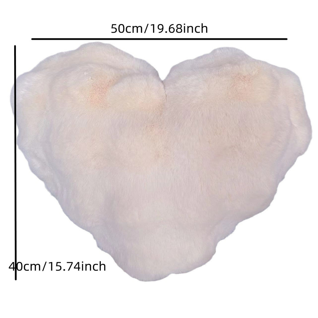 Valentines Day Heart Shaped Pillow 20 Inches Heart Decorative Throw Pillows Faux Fur Love Pillows Cute Pillow Valentines Day Decorations Wedding Decor Living Room Bedroom Nursery Decor