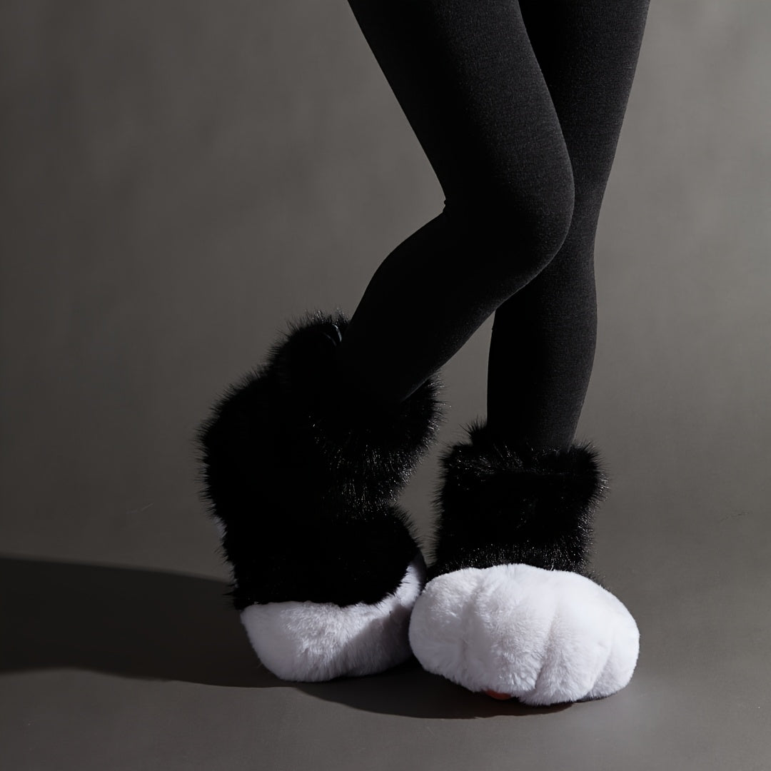 Fursuit-KIG Paw Pad Slippers - Ultra Soft Plush Anti-Skid Slip-Ons with Hoof Detail, Warm Indoor Shoes for Men & Women, Perfect for Summer Air Conditioning, Cosplay & Parties, Indoor Comfort Shoes | Playful Paw Design | Soft Texture
