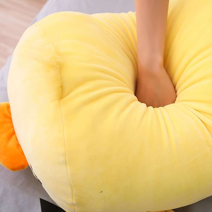 [Soft Yellow Duck Plush Toy] Cute And Creative Yellow Plush Duck Toy, Filled With Down Polyester, Soft And Comfortable, Suitable For Home As A Duck-shaped Cushion, A Creative Birthday Gift