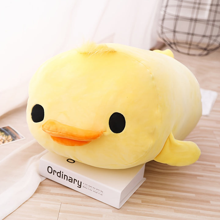 [Soft Yellow Duck Plush Toy] Cute And Creative Yellow Plush Duck Toy, Filled With Down Polyester, Soft And Comfortable, Suitable For Home As A Duck-shaped Cushion, A Creative Birthday Gift