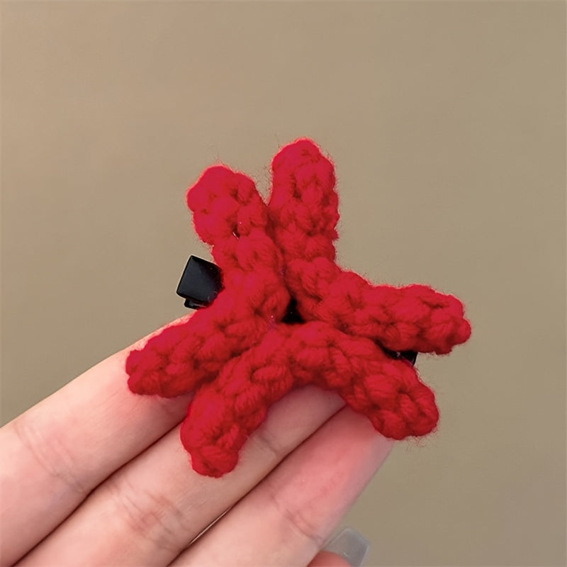 [Simple Cute Angry Expression Hair Clip] Cute Plush Angry Expression Hair Clip - Fun Cartoon Duckbill Barrette for Women, Solid Color, Simple & Chic