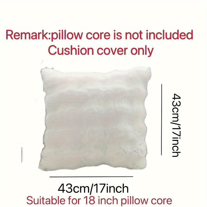 A Pair of Plush Pillow Covers, Each 17X17 Inches Thick, Designed to Be Soft Decorative Cushions for Sofas And Bedrooms.