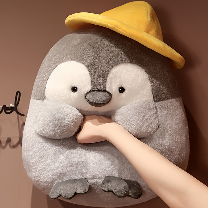 MOLUTIAN 25cm/9.84in Penguin Plush Toy, Soft Polyester Fiber Stuffed Animal, Fashionable Cosplay Doll, Cuddly Throw Pillow, Back Cushion, Perfect for Children, Xmas, Birthday, Halloween Gifts