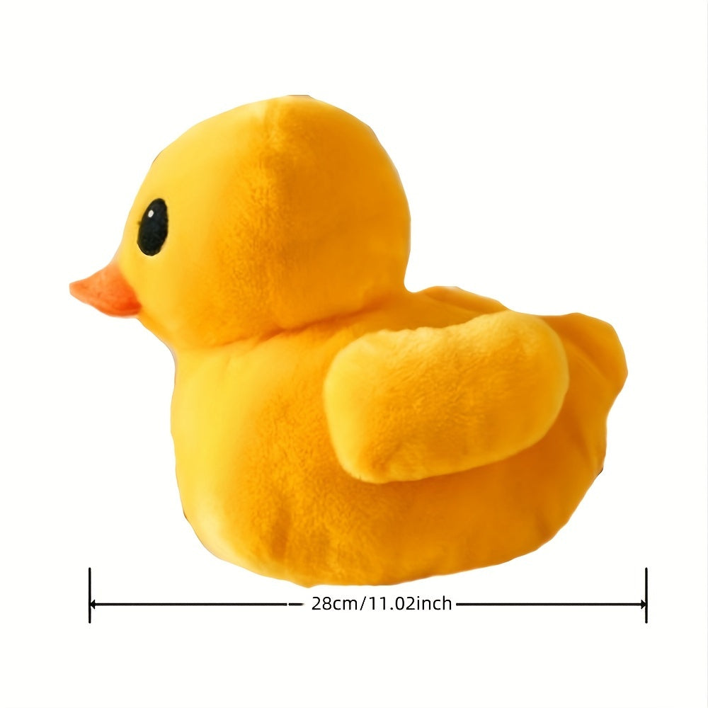 Soft Plush Big Yellow Duck Pillow Toy - Decorative Cushion for Bedroom or Living Room Sofa - New