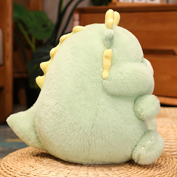 30cm/11.81in Cute Dinosaur Pig Plush Toy Adorable Stuffed Animal Soft Dino Piggy Toy Plushie Doll, New Year's Eve Gift, Good Luck Charm