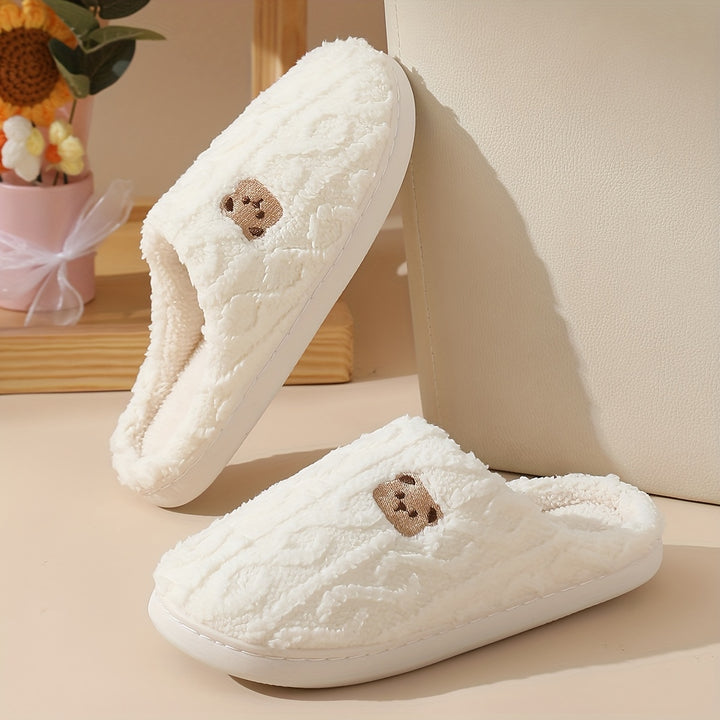 [Cozy Bear Slippers for Warmth] Winter Women'S Cozy Bear Slippers for Home Warmth