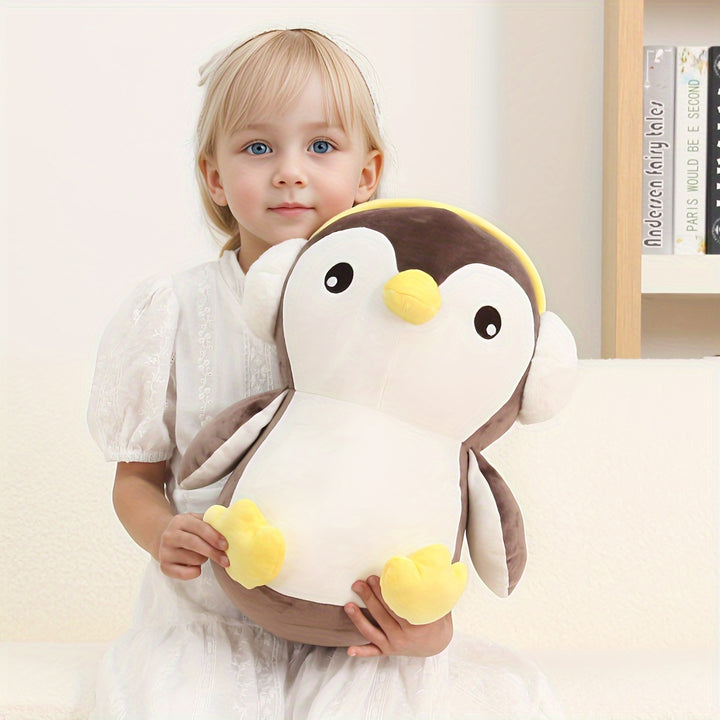 16Inch Cute Big Penguin Plush Toy Soft Hugging Pillow, Large Penguin Stuffed Animals Winter Penguin Plushies Gift for Youngsters Boy Girls Birthday Easter