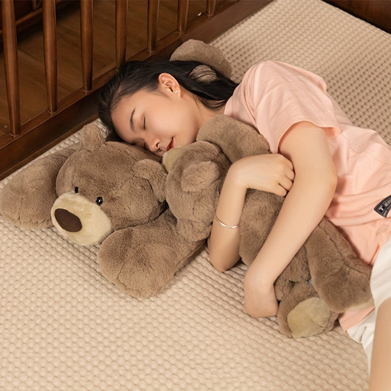 2 LB Weighted Stuffed Animals 40cm/20 inch Giant Stuffed Animal Soft Polar Bear Plush Toys Cute Grey Husky Doll Toy Kawaii Plushies for Christmas Gift Birthday Gift Home Decoration
