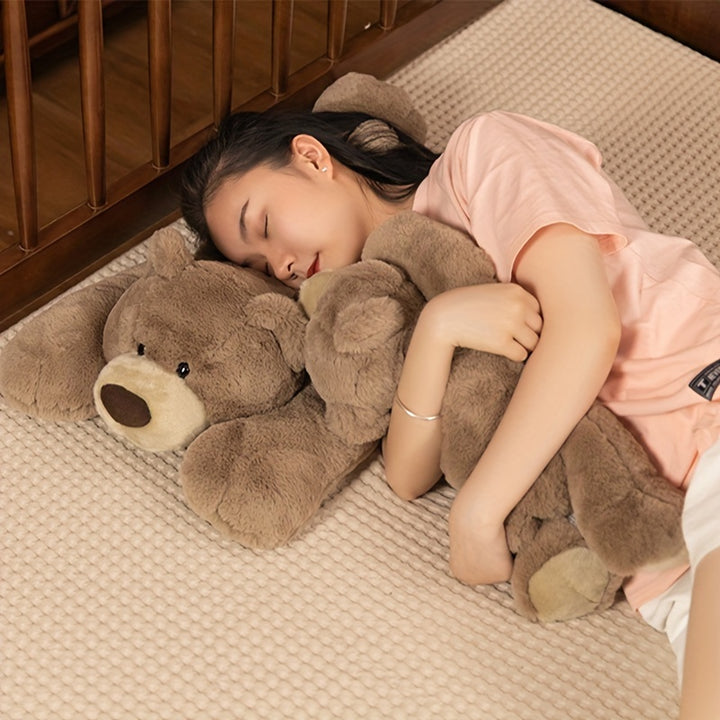2 LB Weighted Stuffed Animals 40cm/20 inch Giant Stuffed Animal Soft Polar Bear Plush Toys Cute Grey Husky Doll Toy Kawaii Plushies for Christmas Gift Birthday Gift Home Decoration
