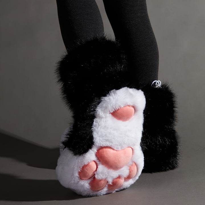 Fursuit-KIG Paw Pad Slippers - Ultra Soft Plush Anti-Skid Slip-Ons with Hoof Detail, Warm Indoor Shoes for Men & Women, Perfect for Summer Air Conditioning, Cosplay & Parties, Indoor Comfort Shoes | Playful Paw Design | Soft Texture