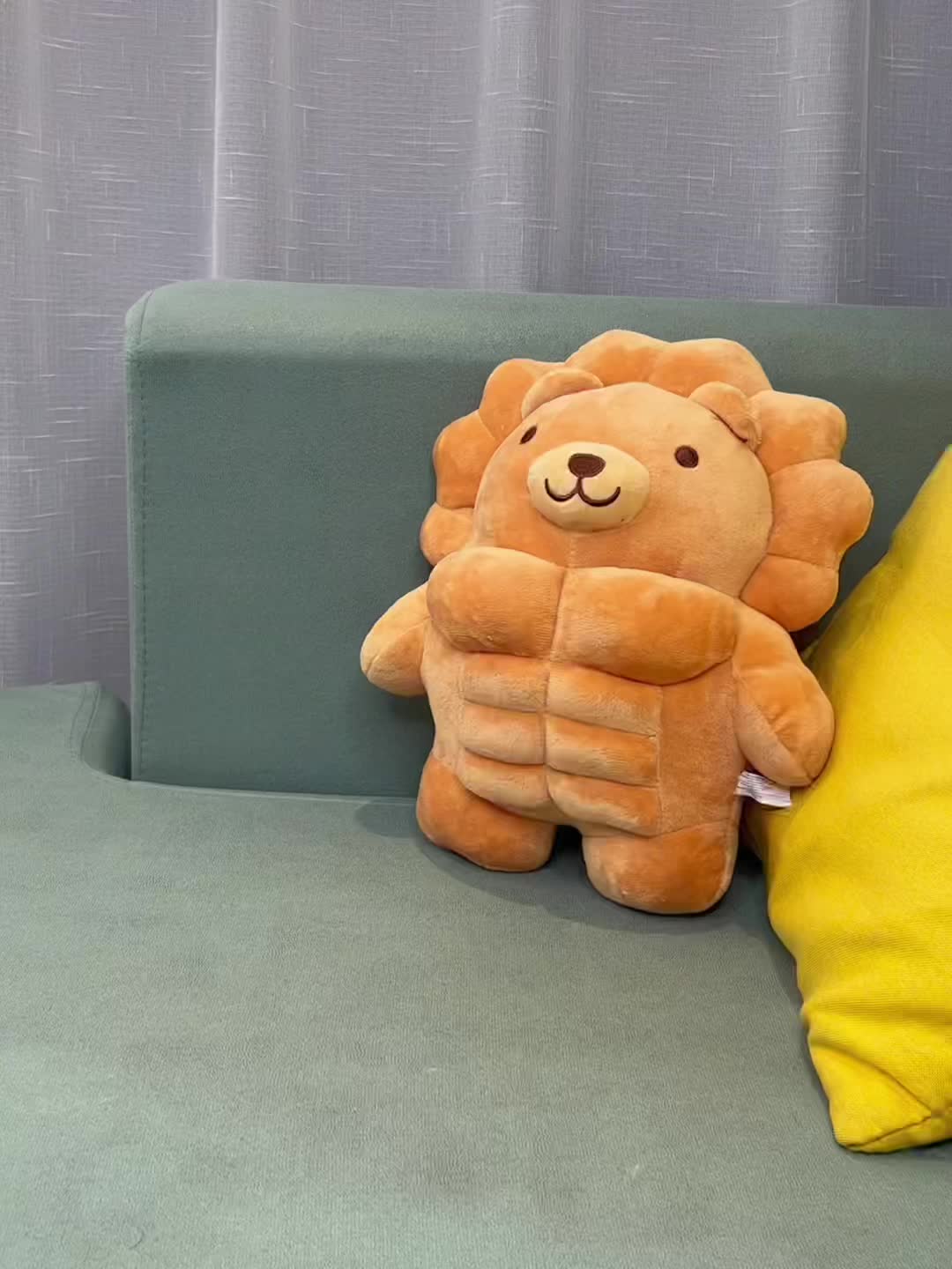 [11.8" Soft Teddy Bear Plush] Adorable 11.8" Muscle Teddy Bear Plush Toy - Soft, Cuddly Stuffed Animal Pillow for Youngsters & Adults - Perfect for Christmas, Birthday Gifts