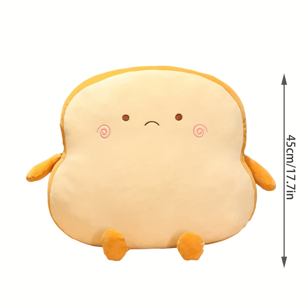 45cm Plush Bread Pillow: Cute Simulation Food Toast Soft Doll Pillow Cushion - Perfect Birthday, Christmas & Holloween Gifts For Kids!