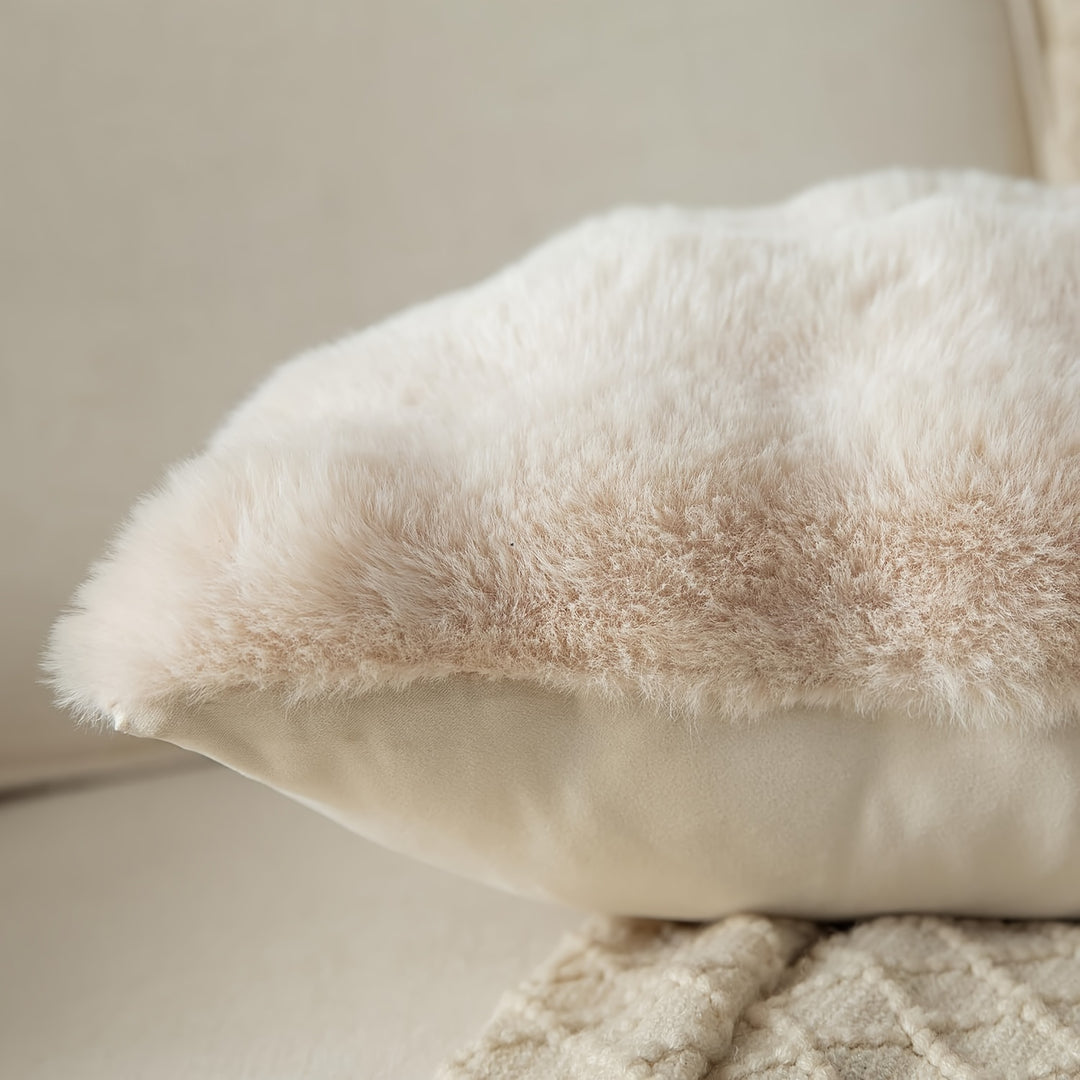 A Pair of Plush Pillow Covers, Each 17X17 Inches Thick, Designed to Be Soft Decorative Cushions for Sofas And Bedrooms.