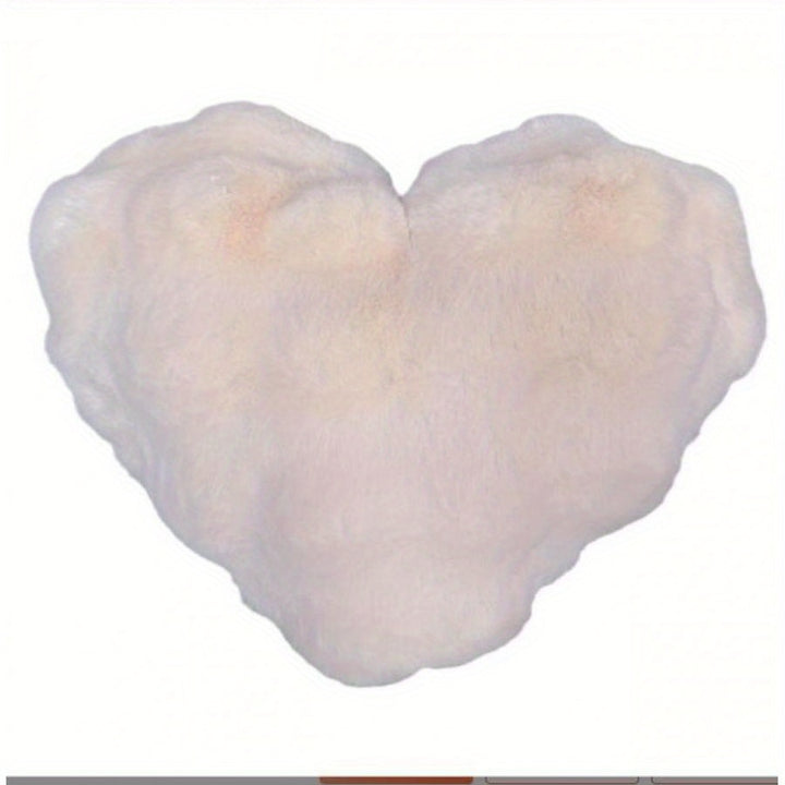 Valentines Day Heart Shaped Pillow 20 Inches Heart Decorative Throw Pillows Faux Fur Love Pillows Cute Pillow Valentines Day Decorations Wedding Decor Living Room Bedroom Nursery Decor