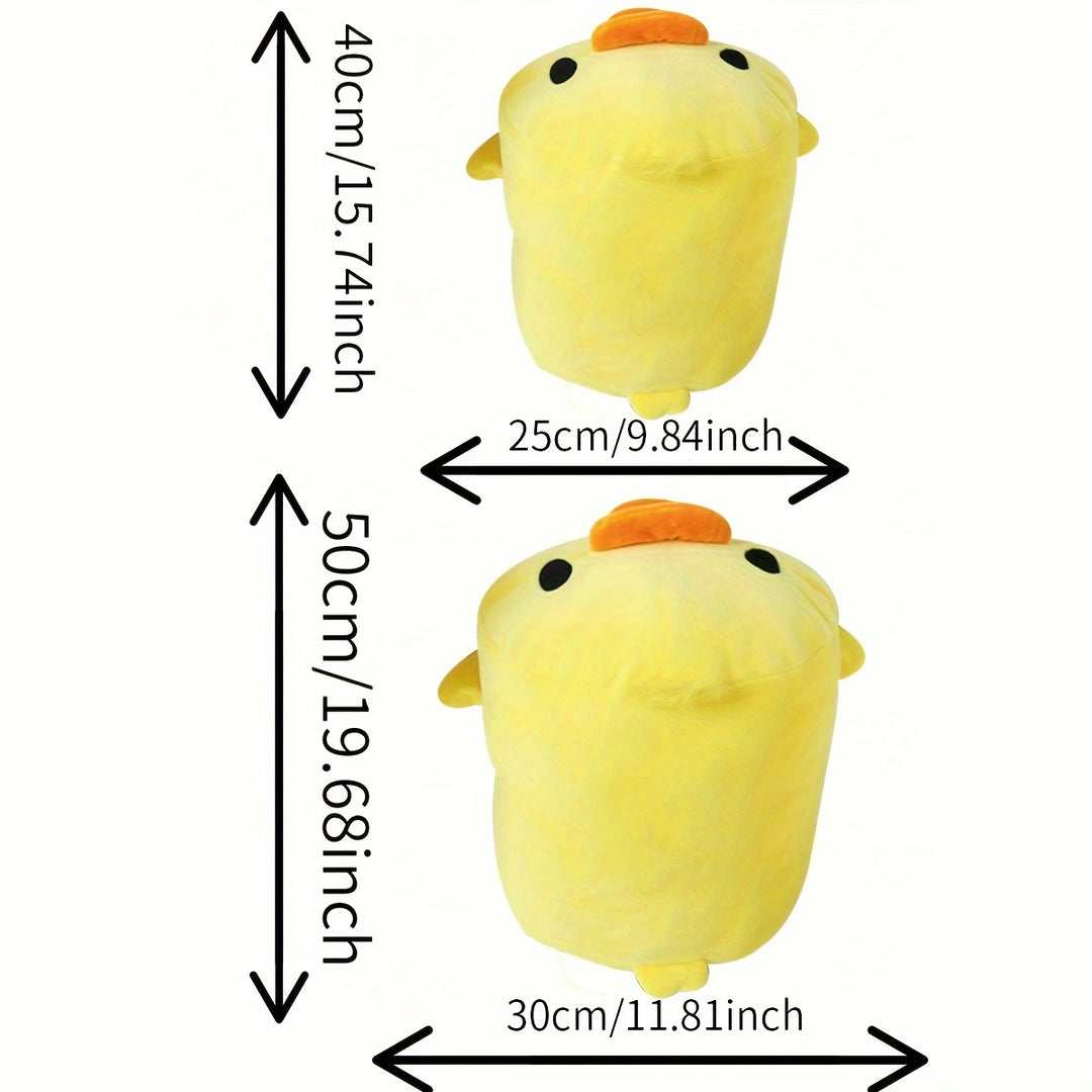 [Soft Yellow Duck Plush Toy] Cute And Creative Yellow Plush Duck Toy, Filled With Down Polyester, Soft And Comfortable, Suitable For Home As A Duck-shaped Cushion, A Creative Birthday Gift