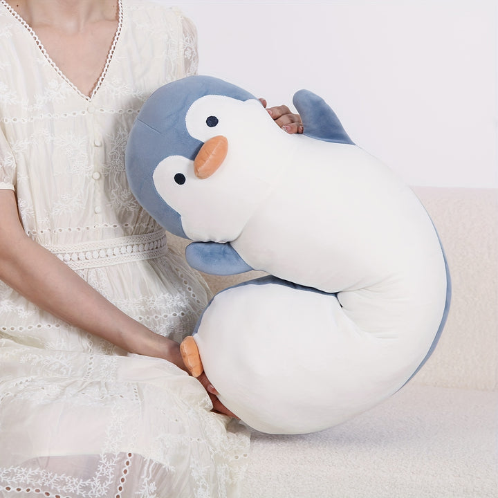 36inch Cute Penguin Stuffed Animal Plush Toy, Huge Penguins Body Pillows Soft White Large Marine animals Dolls, Birthday Gift for Boys and Girls Children's Day