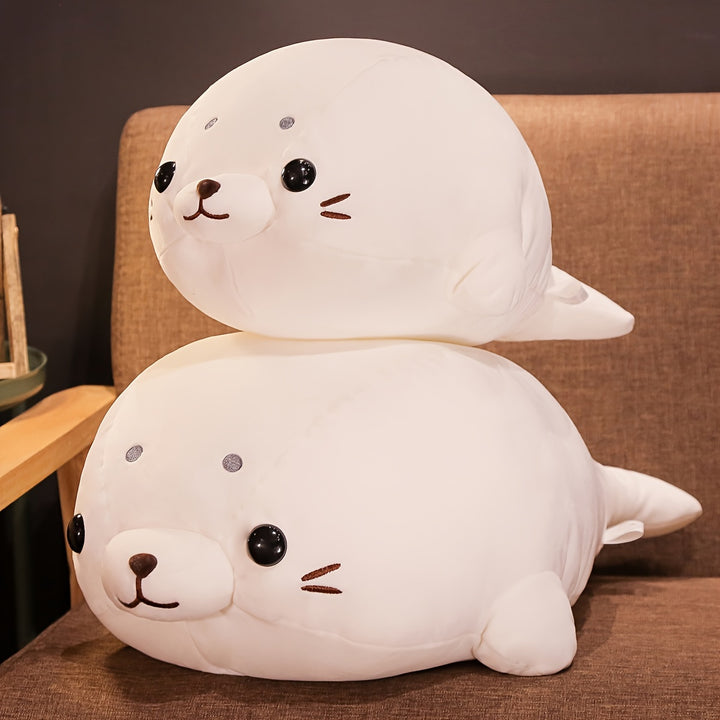 Pet Alliance Soft White Seal Plush Toy – Cute Lying Pose, Down-Filled, Cozy & Cuddly Home Decor, Perfect Gift for Birthdays or Aquarium Lovers, Comforting Plush Toy | Cute Seal Design | Soft Plush Texture