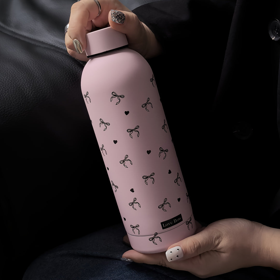 1pc Stainless Steel Insulated Water Bottle 500ml/16.91oz - Reusable, Hand Wash Only, Multipurpose Vacuum Flask for Travel, Gym, Outdoor Sports, Car Cup - No Electricity Needed, Ideal Gift for All Seasons, Outdoor Hydration|Stylish Vacuum Flask|Durable Dri
