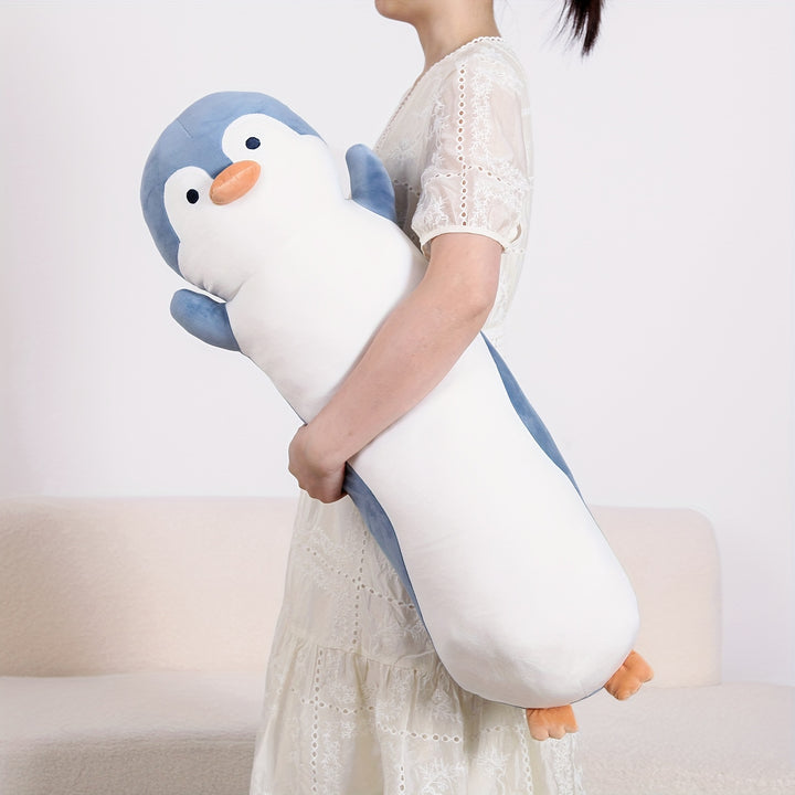 36inch Cute Penguin Stuffed Animal Plush Toy, Huge Penguins Body Pillows Soft White Large Marine animals Dolls, Birthday Gift for Boys and Girls Children's Day