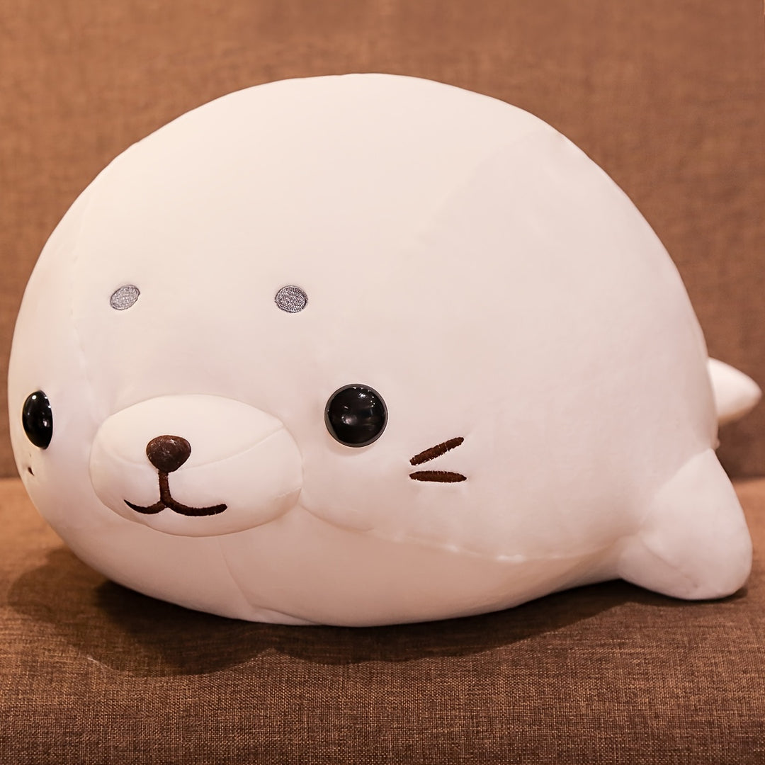 Pet Alliance Soft White Seal Plush Toy – Cute Lying Pose, Down-Filled, Cozy & Cuddly Home Decor, Perfect Gift for Birthdays or Aquarium Lovers, Comforting Plush Toy | Cute Seal Design | Soft Plush Texture