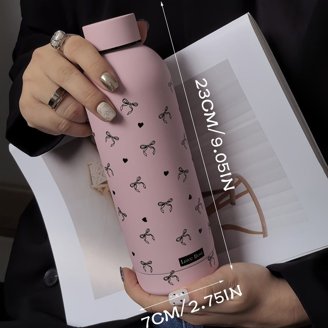 1pc Stainless Steel Insulated Water Bottle 500ml/16.91oz - Reusable, Hand Wash Only, Multipurpose Vacuum Flask for Travel, Gym, Outdoor Sports, Car Cup - No Electricity Needed, Ideal Gift for All Seasons, Outdoor Hydration|Stylish Vacuum Flask|Durable Dri