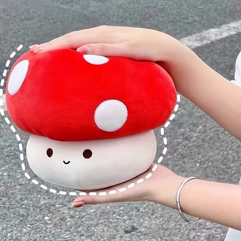 1pc Soft Cartoon Mushroom Plush Throw Pillow – Cute Red & White Spotted Mushroom Design, Cozy Home Decor for Bed, Sofa, or Couch, Perfect Holiday Gift for Thanksgiving & Christmas, Sofa Accessory | Quality Stuffed Toy, Mushroom Decor