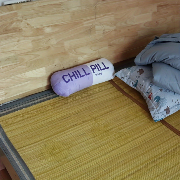 Chill Pill Pillow - Decorative Chill Pillows for Preppy Room Decor Home Decor - Funny Cushions, Seat Cushions, Footrests, Birthday Gifts for Teacher, Doctor, Nurse, Lawyer Student, Best Friend, Sister, Mother's Day Gifts, Easter Gifts