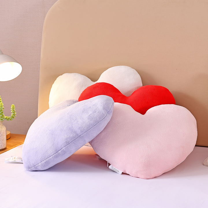 Heart Pillow, Love Pillow Gifts, 15X17 Inch Large Heart Shaped Pillows, Micromink Room Decor Throw Pillows, Living, Bedroom, Indoor Outdoor