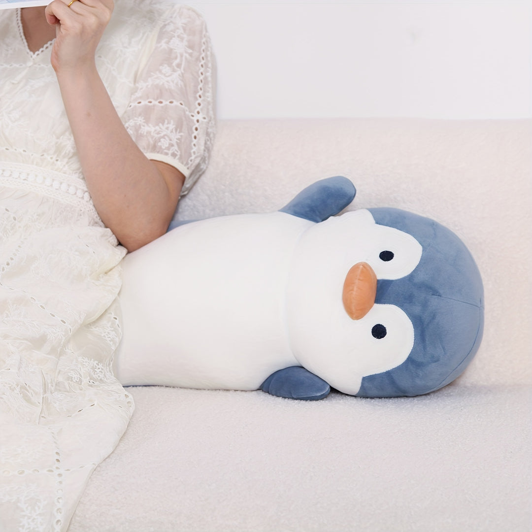 36inch Cute Penguin Stuffed Animal Plush Toy, Huge Penguins Body Pillows Soft White Large Marine animals Dolls, Birthday Gift for Boys and Girls Children's Day