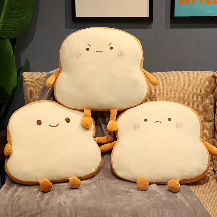 45cm Plush Bread Pillow: Cute Simulation Food Toast Soft Doll Pillow Cushion - Perfect Birthday, Christmas & Holloween Gifts For Kids!